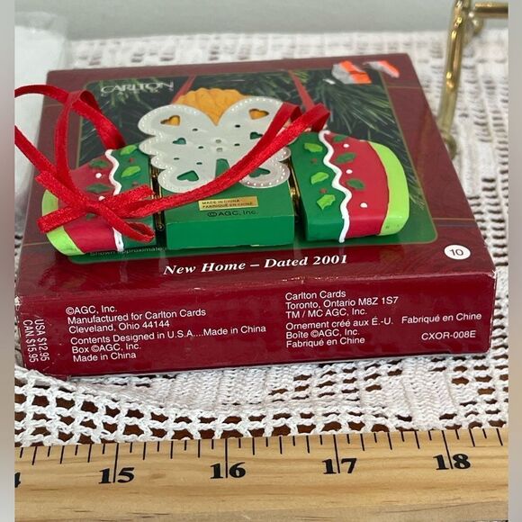 Carlton Cards New Home 2001 Angel Christmas Ornament || Vintage ornament - Picture 8 of 11